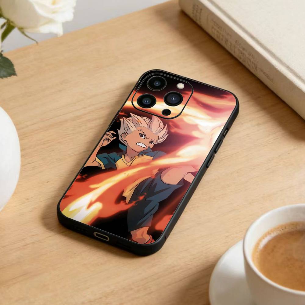 Cool Football InazumaS Eleven 11 Phone Case For iPhone 17 16 15 14 13 12 Max Plus Silicone Black Cover