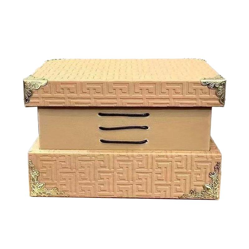 

Leather Jewelry Box Luxury Ring Earring Storage Boxes Women s Jewelry Organizer Packaging Box Room Desktop Decoration Ornaments Small 20.5x14.5x13.5 помаранчевий