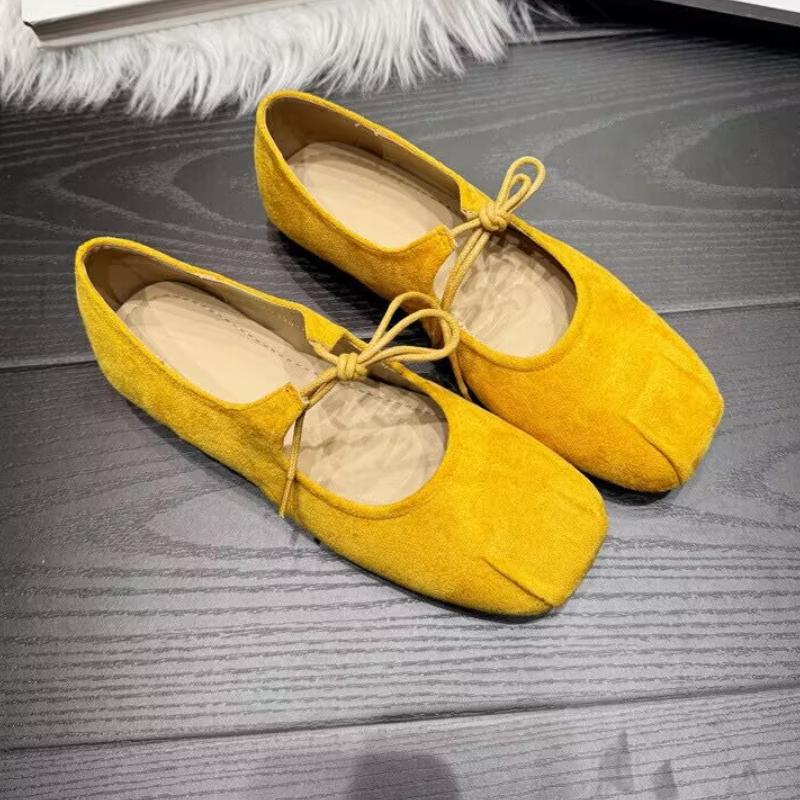 Fashion Women Square Toe Flats Loafers Shoes Fashion New Summer Sandals 2025 Elegant Trend Woman Sneakers Walking Lace Up Mujer Zapatos