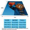 Paddington Print Flannel Blanket, High quality Comfortable for All Seasons, Home Decor, Warmth and Comfort, Perfect for Christmas Gifts