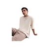Nike Einfarbig Locker Geschnitten Überschnittene Schultern Rundhalsausschnitt Kurzarm T-Shirt Herren Oberteile Hellbeige HF9607-072