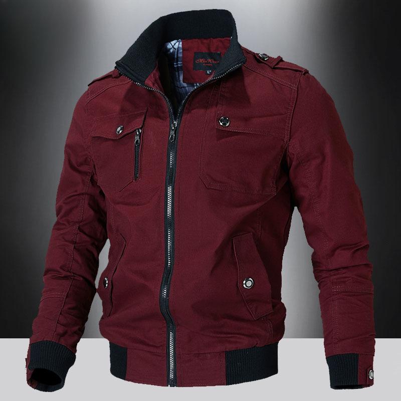 

Мужская куртка весна большой размер армейский зеленый инструментальная повседневная хлопковая тонкая куртка весна и осень студенты 5XL красный