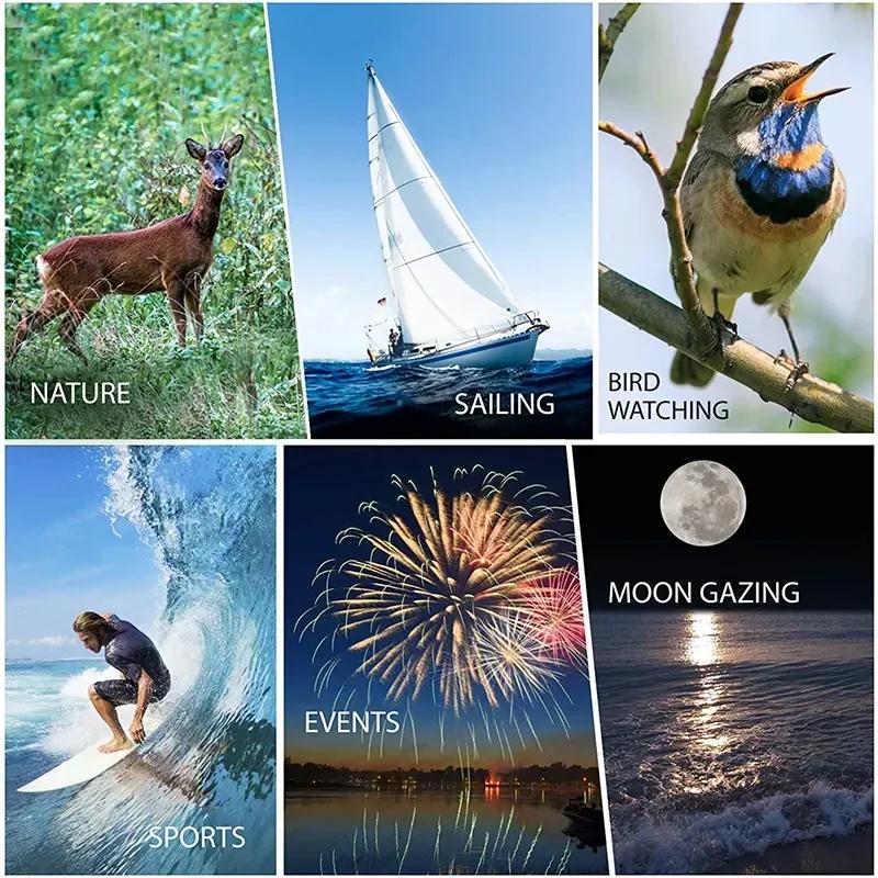 Hd Monocular Telescope 80X100 Long Range Zoom Bak4 Prism Telescope with Tripod Phone Clip Hunting Camping Bird Watching Hiking