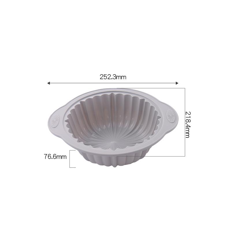 New round cake mold baking cake baking mat, popular air fryer silicone baking pan