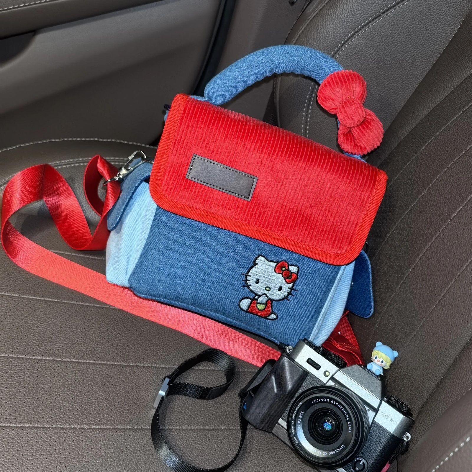 

Новый Hellokitty подходит для Fujifilm xs20xt5 Canon r50 Sony zve10 Polaroid сумка для камеры.