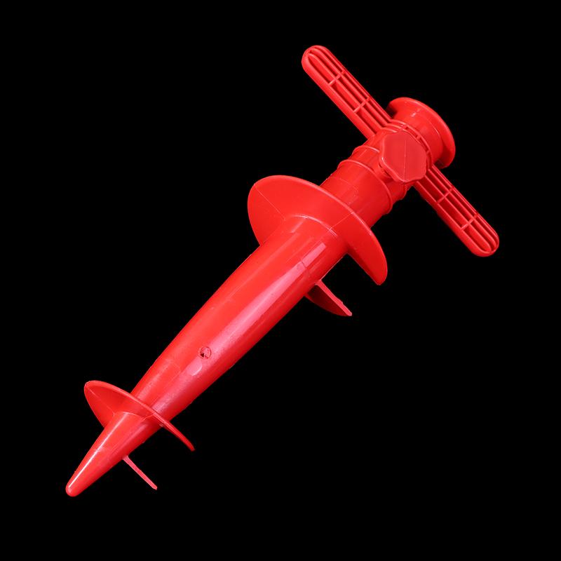 

Основание для зонта Регулируемый пластиковый Солнечный Пляжный Патио Песок Инструменты для фиксации в грунте Анкерная подставка Шип Шнек Держатель Садовый доступ красный