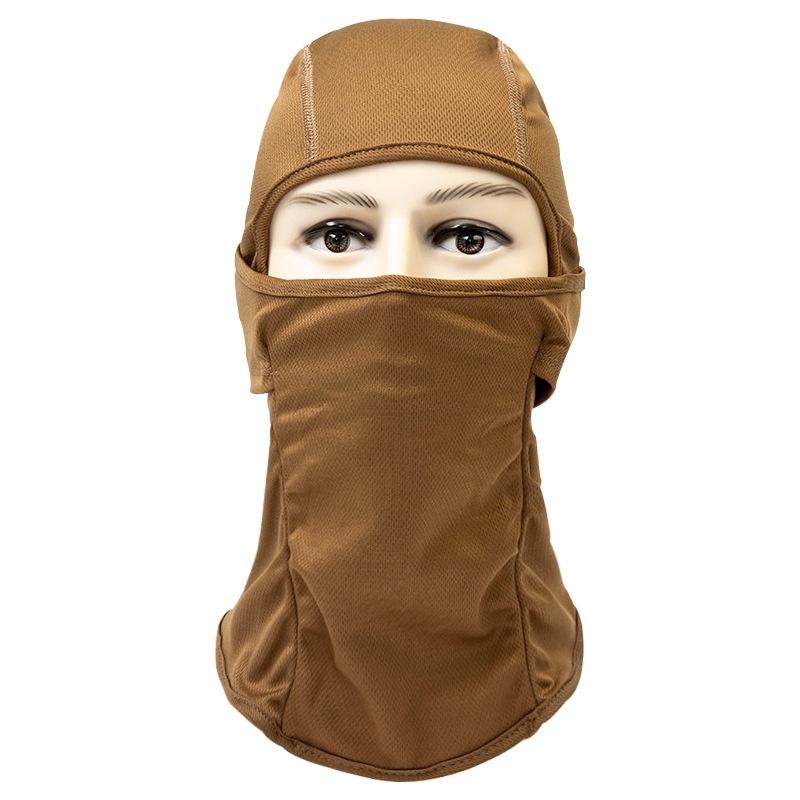 Outdoor Motorrad Warme Vollgesichtsmaske Sturmhaube Ski Hals Schwarz Schutz In Bequemer Lycra