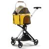 Lightweight Four-wheel Pet Stroller Foldable Cat Stroller Portable Multifunctional Carrying Basket Outdoor Travel Pet Supplies