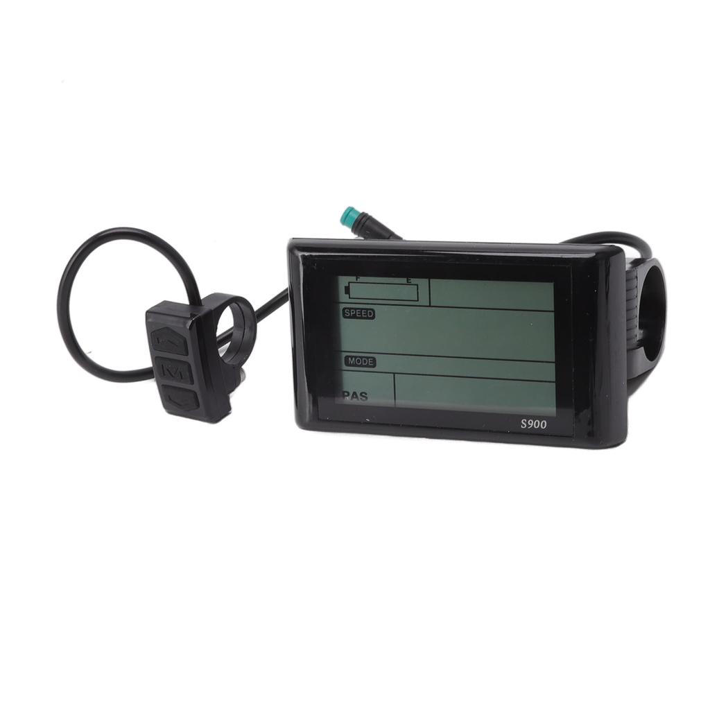 S900 Electric Bicycle LCD Display 24V 36V 48V Waterproof Real Time Recording for Scooter Electric