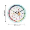 10inch Kids Learnings Clock, Kids Clock for Bedrooms, Playrooms Wall Decors