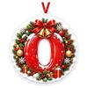 Christmas Acrylic Hanging Ornament, Red Snow Scene Letter Design, 2D Flat Decoration for Christmas Tree and Home Holiday Decor