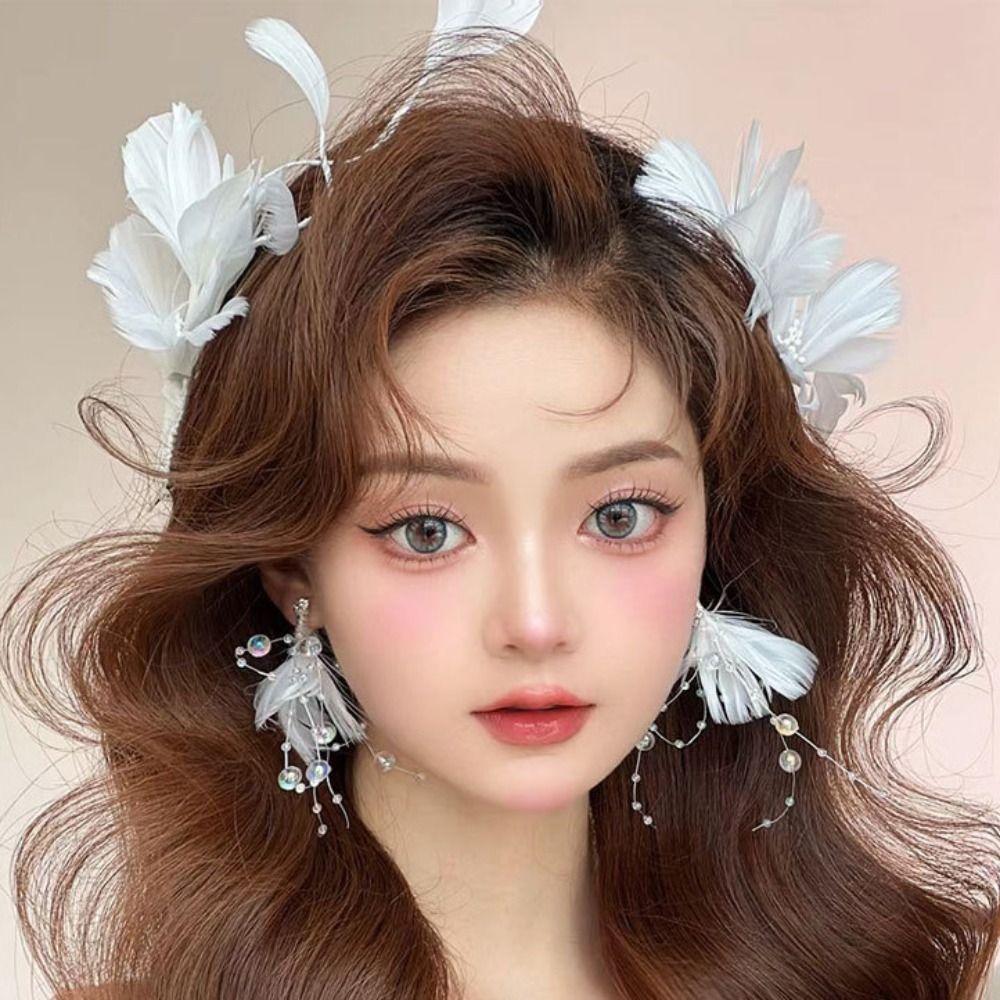 Veil Photography Headband Sweet Wedding Hair Accessories Vintage Bride Headdress Hair Jewelry