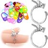 Sewing Accessories Crochet Marker Clips Thimble Ring Knitting Loop Crochet  for Household
