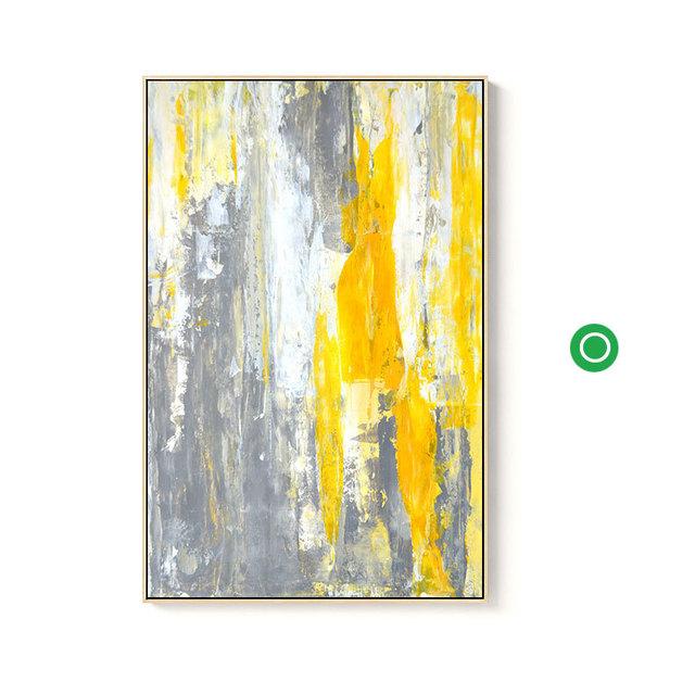 Galben strălucitor Grunge Geometrie abstractă Decor modern Poză Canvas Wall Art Poster Camera Hotel Decoration