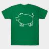 Unisex Fashion TShirt Ghost Pig Print TShirt Plus Size XS-6XL T-Shirt 100%Cotton Tops O Neck Short Sleeve Tees