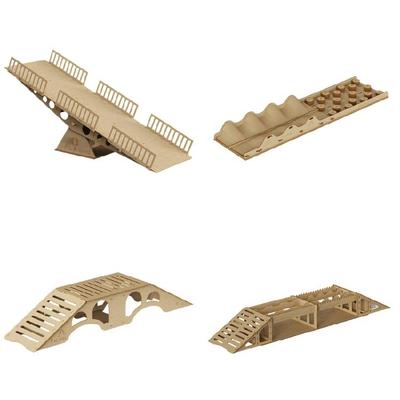 Wooden Obstacle Slop For Remote Control Car Tracks Climbing Slope Accessories For Remote Control Car Enthusiasts