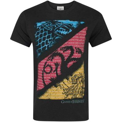 Game of Thrones House Sigil Quotes Men's T-Shirt Black