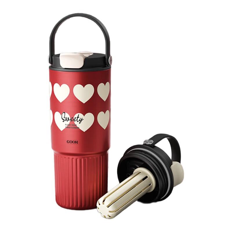 GOOM 780ml Dual-Drink Insulated Tumbler with Straw 780ml
