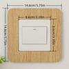 4PCS Modern Light Switch Sticker Acrylic Dustproof Switch Outlet Protective Cover Switch Wall Sticker For Living Room Home Decor