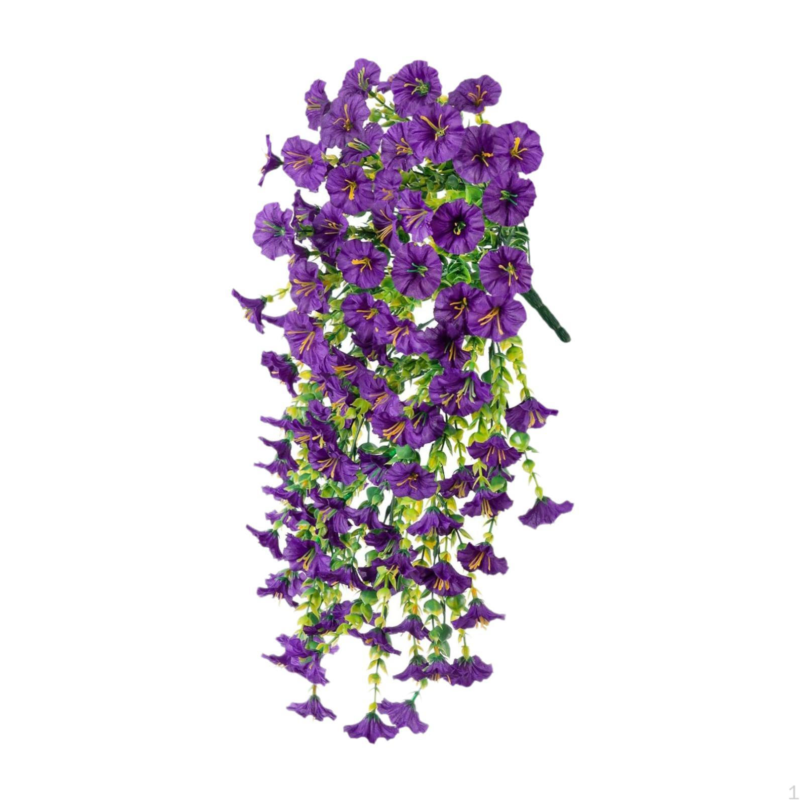 

Искусственные подвесные цветы гирлянда для украшения стен искусственные растения для улицы 76 см Purple