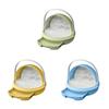 Silkworm Breeding Cage Clear Reptile Carrier Spacious Plastic Observation Box for Pet and Classroom Use