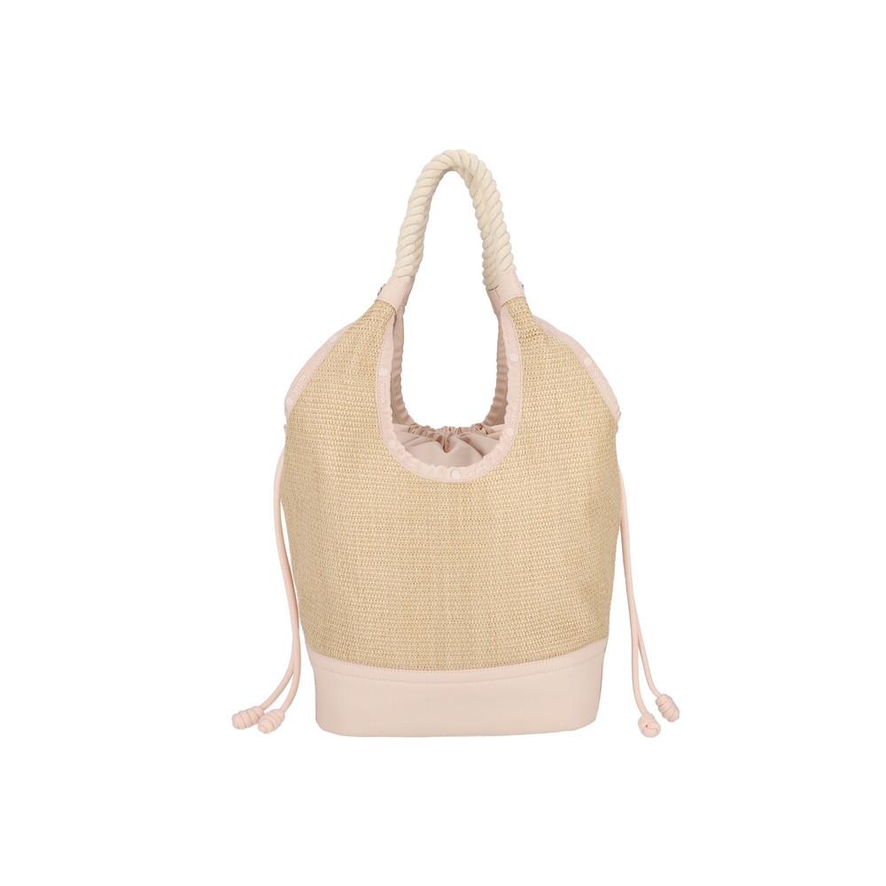 Lesportsac Peach Blush Raffia Large Diamond Tote Bag [1027.Lb19]