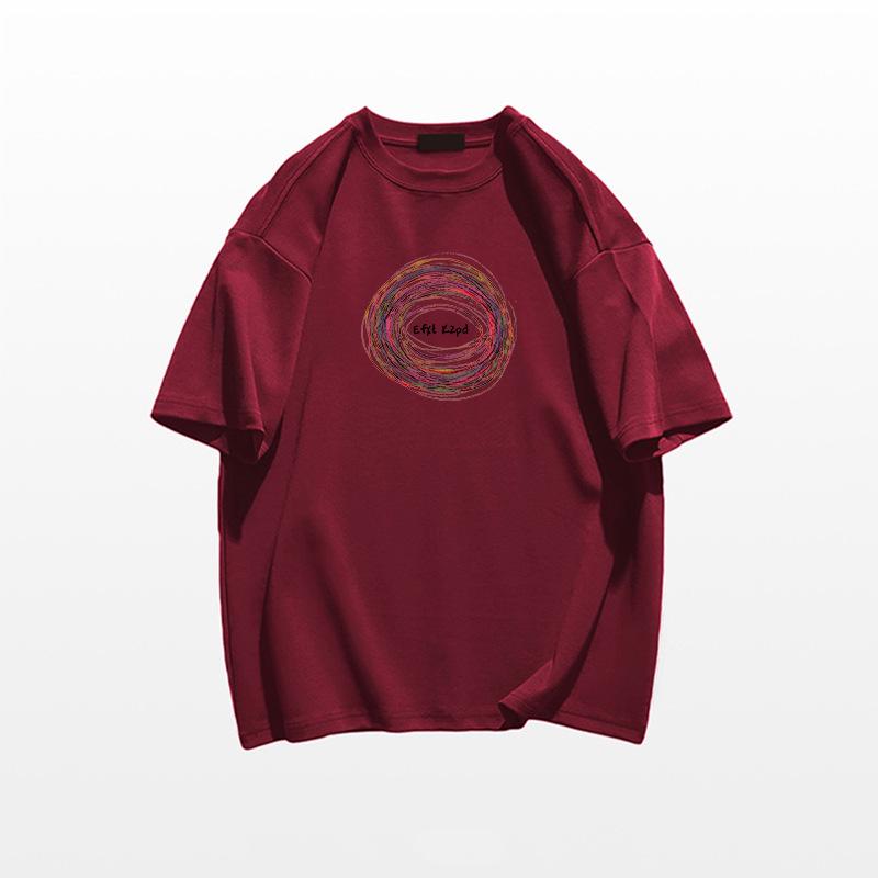 Women's Summer 2025 Heavyweight Cotton Loose-Fit Short-Sleeve T-Shirt