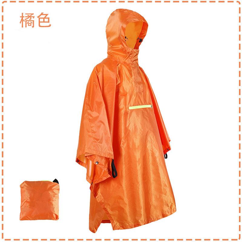 Cloak Raincoat Canopy Outdoor 3-in-1 Multifunctional Poncho Mountaineering Tourism Camping Waterproof Raincoat