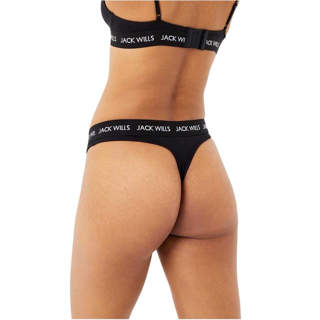 Jack Wills Damen/Damen Deptford Logo Tanga (3er-Pack)
