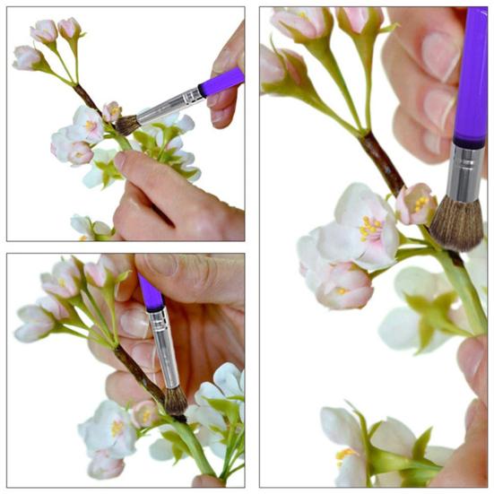 5Pcs Cake Decorating Brushes Set Food Safe Synthetic Bristle Cake Brushes Easy To Clean Cake Coloring Pen for Cake Decorating And Baking