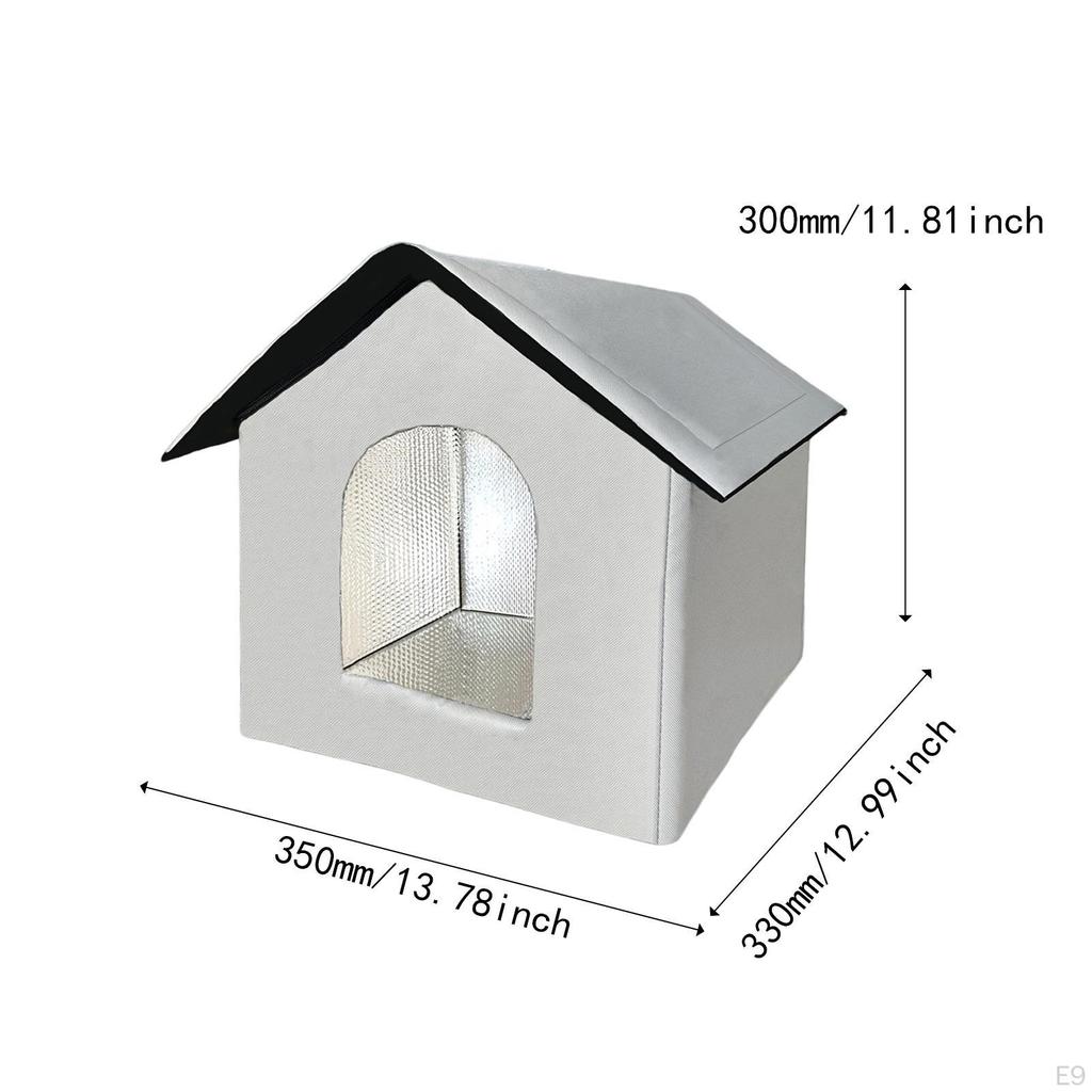 Outdoor Cat House ,Cat Bed, Easy To Assemble, Insulated Kitty Shelter Kitten Hideaway Tent