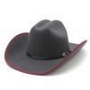 Cowboy Hat Felt Top Hat Western Gentleman'S Hat Felt Hat Jazz Hat Men'S Winter Hat