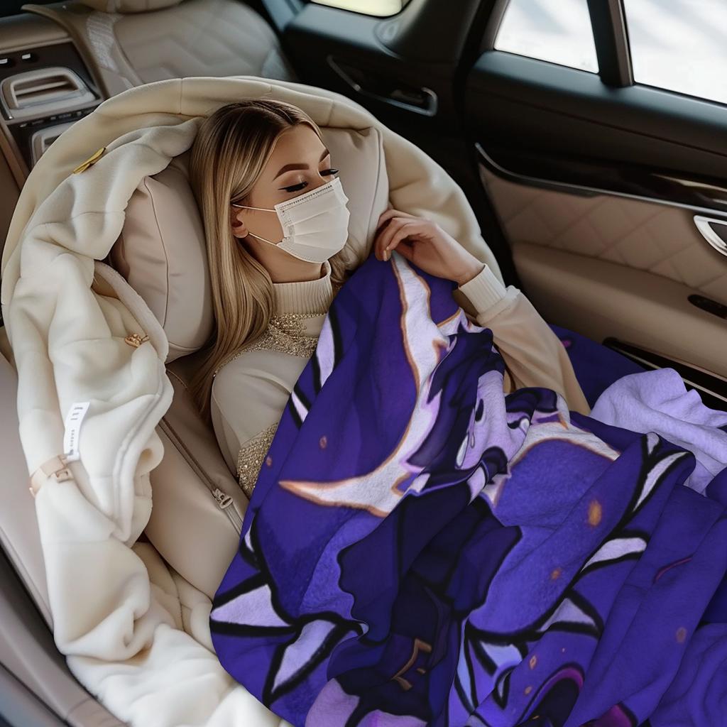 Azuretime Anime Fleece Blankets Azure Two Time Forsaken Awesome Throw Blanket for Home Hotel Sofa 125*100cm Quilt