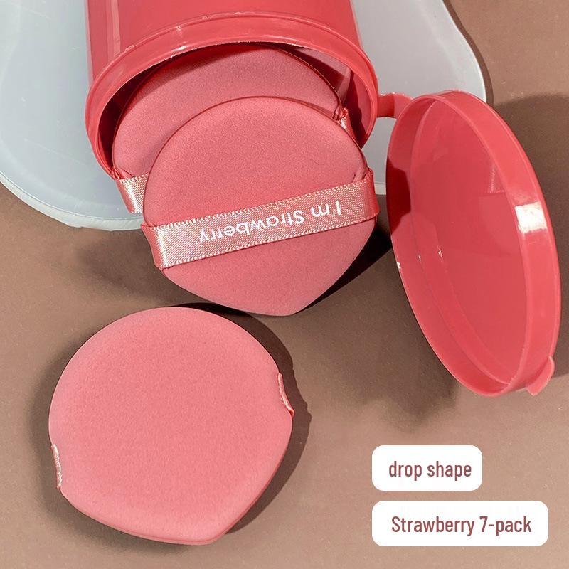 Saklama Kutulu Çift Taraflı Gözyaşı Şeklinde Makyaj Süngeri – Islak ve Kuru Kullanım