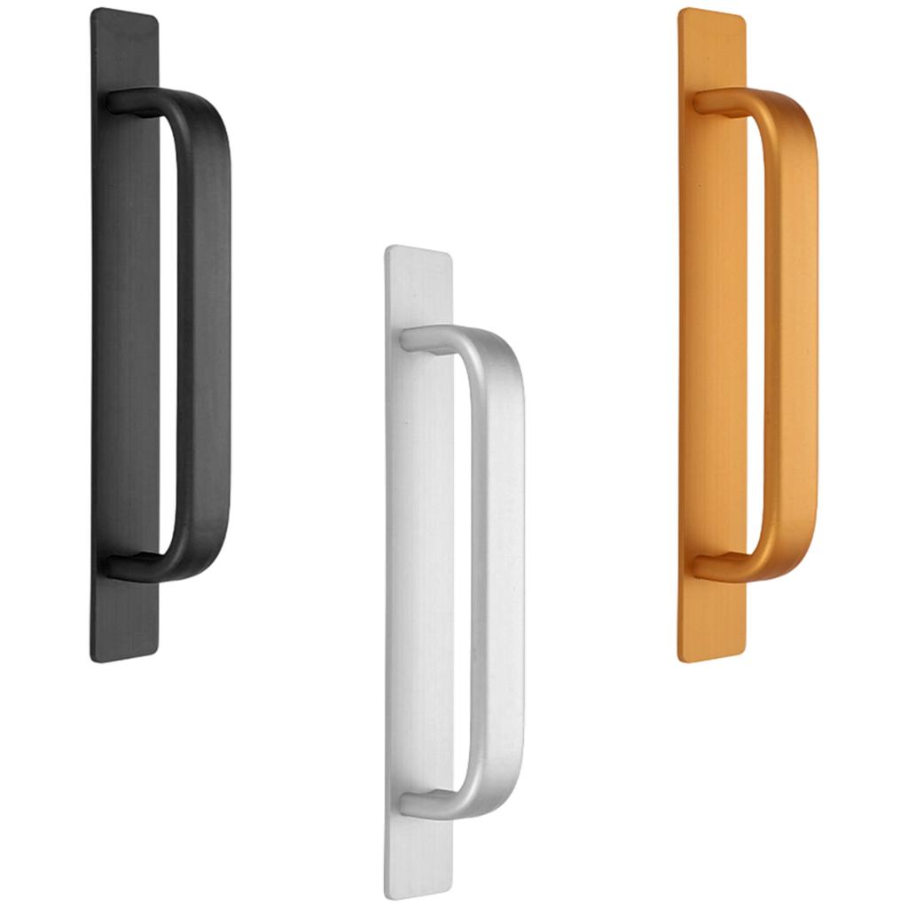 6PCS Rustproof Cupboard Handles Strips Stick Design 147mm Length Furniture Hardware For Sliding Glass Door Kitchen Drawers