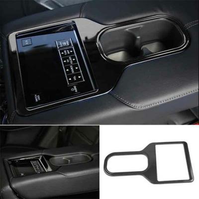 Painel de Acabamento da Tampa do Porta-Copo Traseiro em Titânio Preto Para Honda CRV CR-V 2017 2018-2021