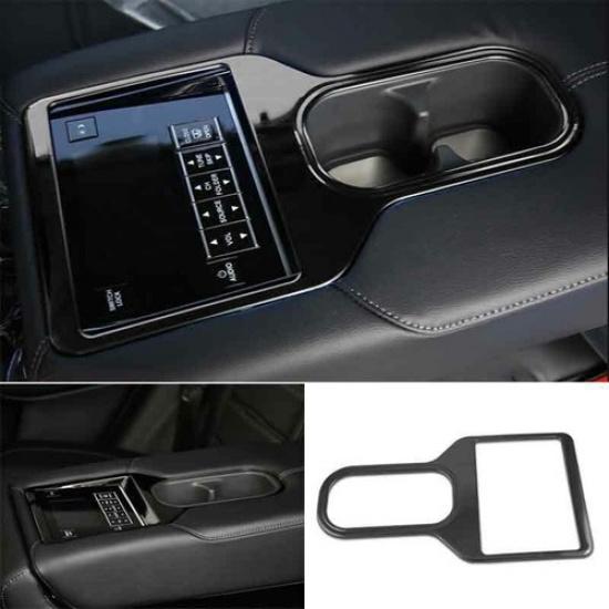 Black Titanium Rear Water Cup Panel Cover Trim For Honda CRV CR-V 2017 2018-2021