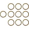 Homyl Brass Split Key Ring Lot Round Hoop Double Loop Key Chain All 8 Sizes - 12mm