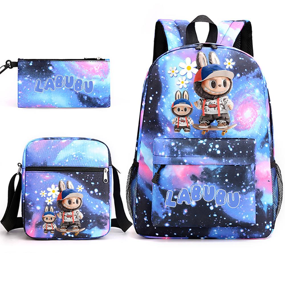 

Школьный рюкзак 2025 с принтом, студенческий трендовый рюкзак через плечо, пенал, набор из 3 предметов