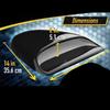 Car Air Flow Intake Hood Scoop Vent Bonnet Decorative Covers Racing Style Gloss Black Bonnet Vent Front Engine Cover