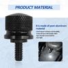 Motorcycle Aluminium Seat Bolt Tab Screw Mount Knob Cover Compatible with Harley Davidson 1996-2024, Black