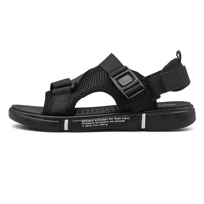 Fashion Summer Outdoor Breathable Comfort Slip On Open Shoes Casual Men Outdoor Sport Flat Sandals Shoes Soft Bottom Beach 2025