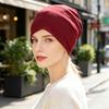 Headscarf Hat Mercerized Cotton Soft Breathable Wrinkle-Resistant Fabric Elastic Comfortable Fit Turban Hat Daily Wear