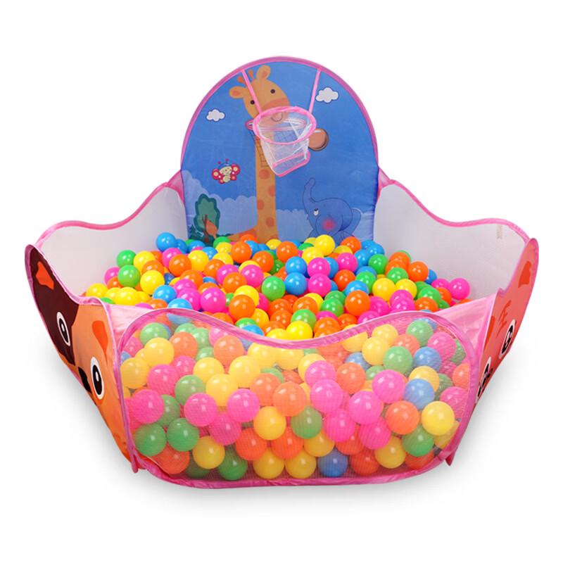OEING Kids' Ball Pit Play Tent with Basketball Hoop