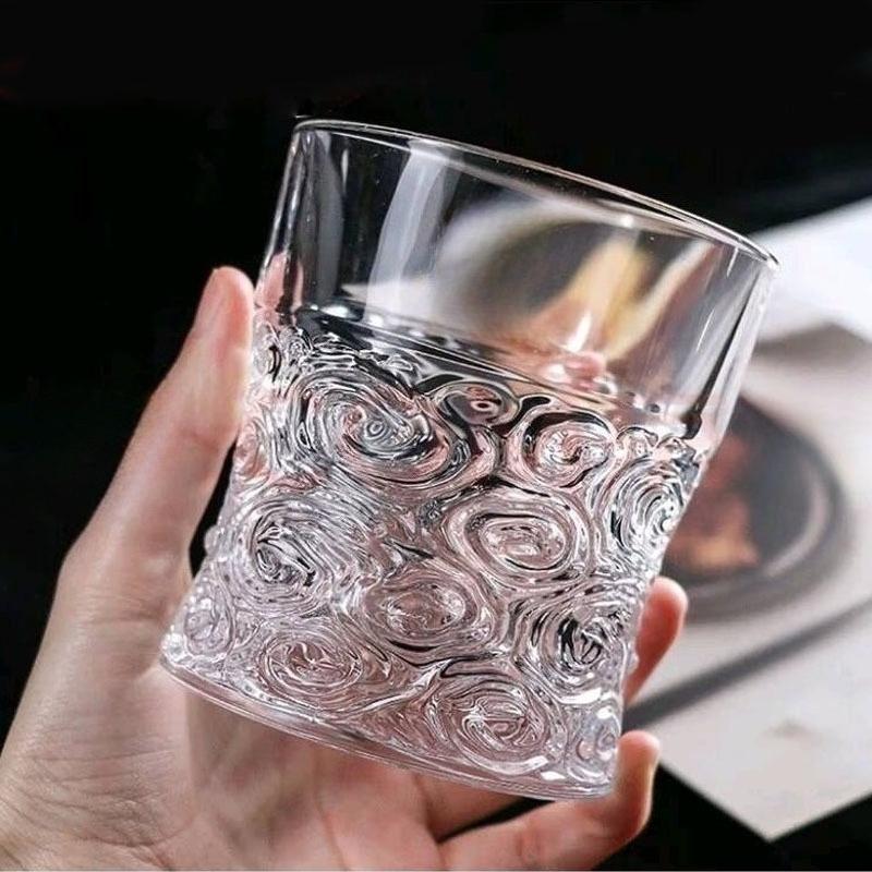 1pcs Whisky Wine Glasses Home Thickened Crystal Glass Western-style Wine Glasses Creative High-end Beer Glasses Christmas Gifts