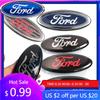 Nowa Naklejka Samochodowa 2026 11,5x4,5cm Logo Samochodu dla Ford Fiesta Ranger Mondeo Fusion Escape Kuga Edge Focus Mustang Emblemat Tylnej Klapy S
