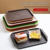 Non-Slip Rectangular Burger Tray for Restaurants
