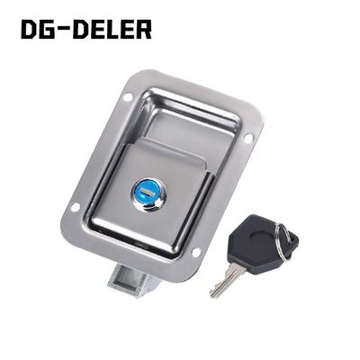 MS866-27 Waterproof Polished Steel Recessed Panel Lock Flush Pull Latch with Key Option for Truck Toolbox Cabinet Door