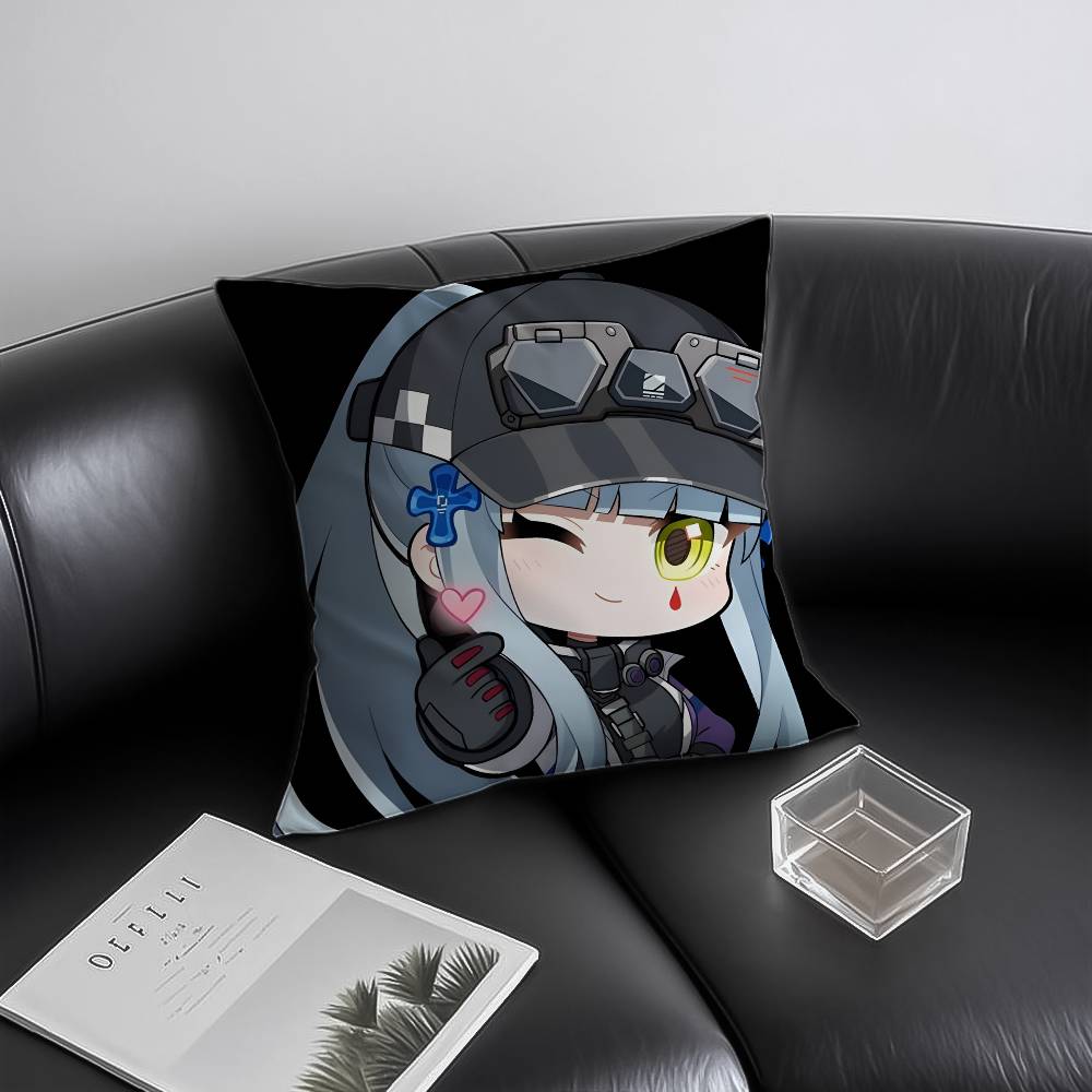 Vedio G-Game G-Girls F-Frontline Pillow Case Anti-dustmite Invisible Zipper Sofa Bed