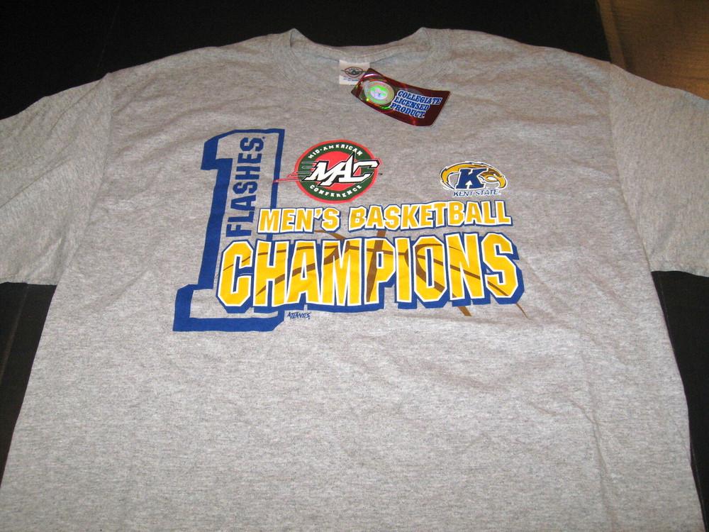 KENT STATE Golden Flashes MAC Men s BASKETBALL CHAMPIONS Gray T-Shirt New NWT LG Unisex T-Shirt S
